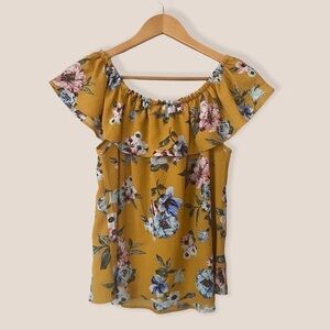 MONTEAU Floral Off-The-Shoulder Top
